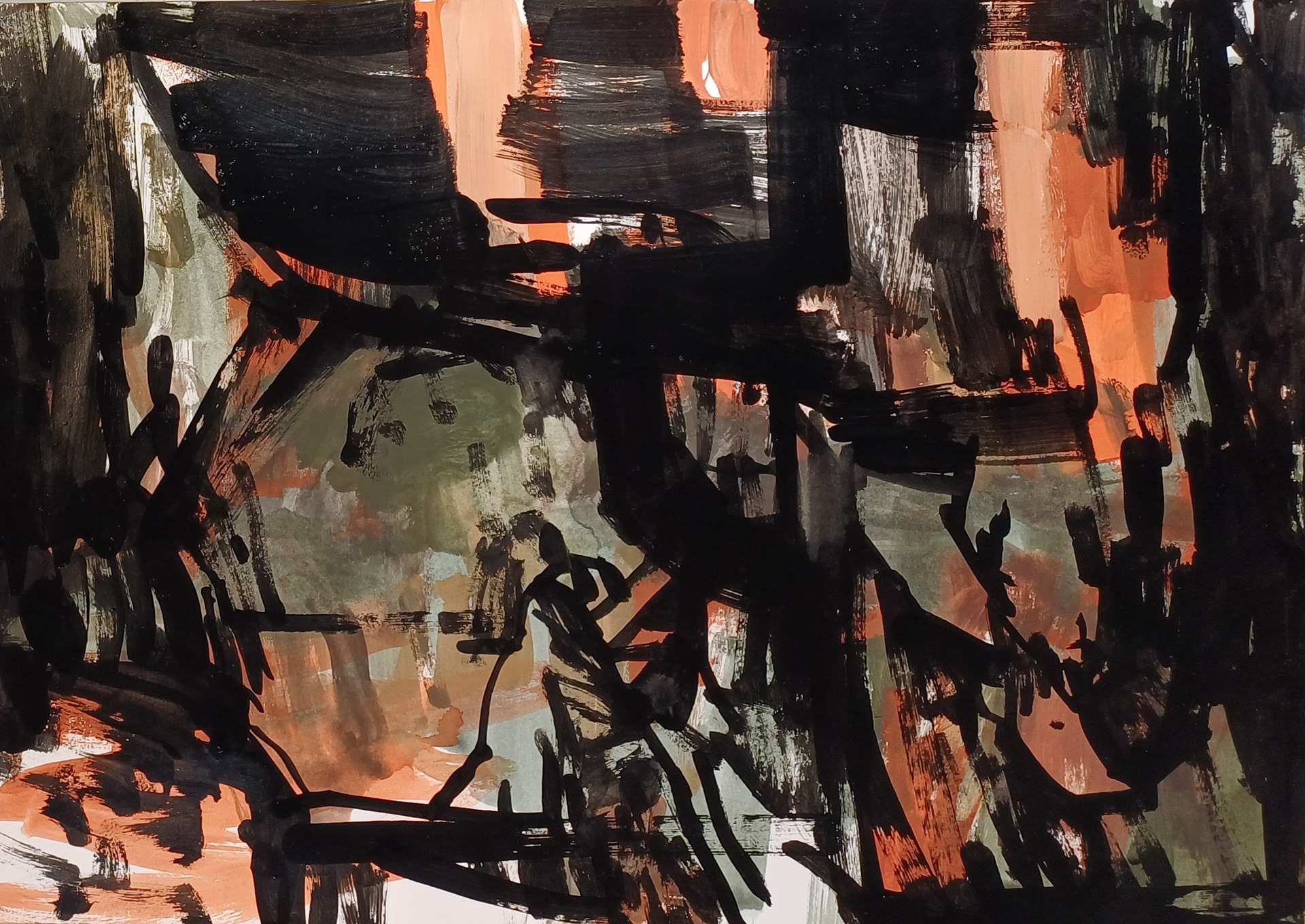 42x59,4 cm / Gouache & ink on paper / 2025