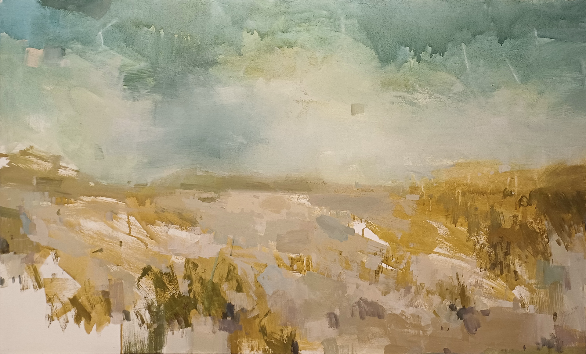 80x130 cm / Gouache on canvas / 2025