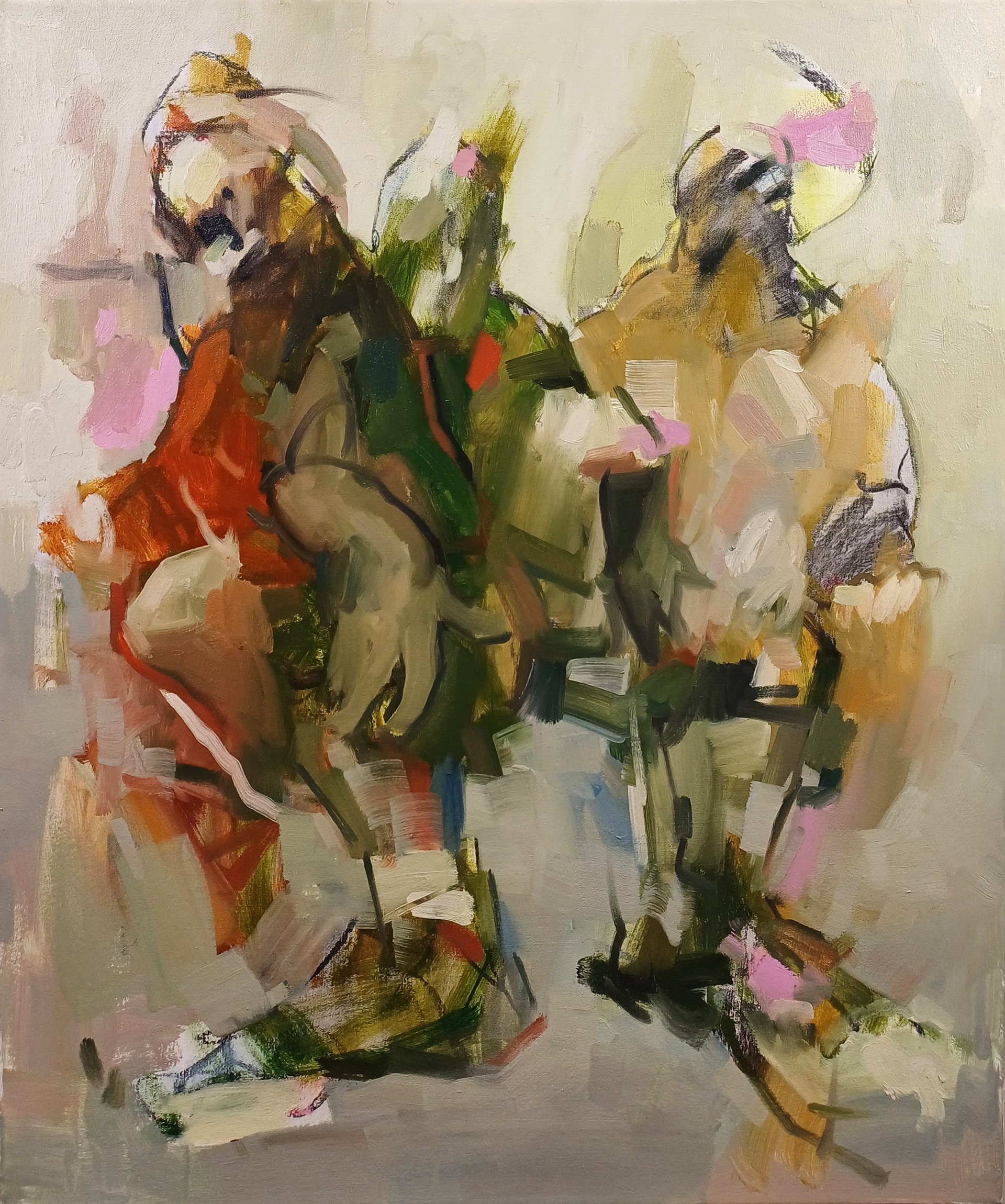 60x50 cm / Oil & charcoal on canvas / 2025