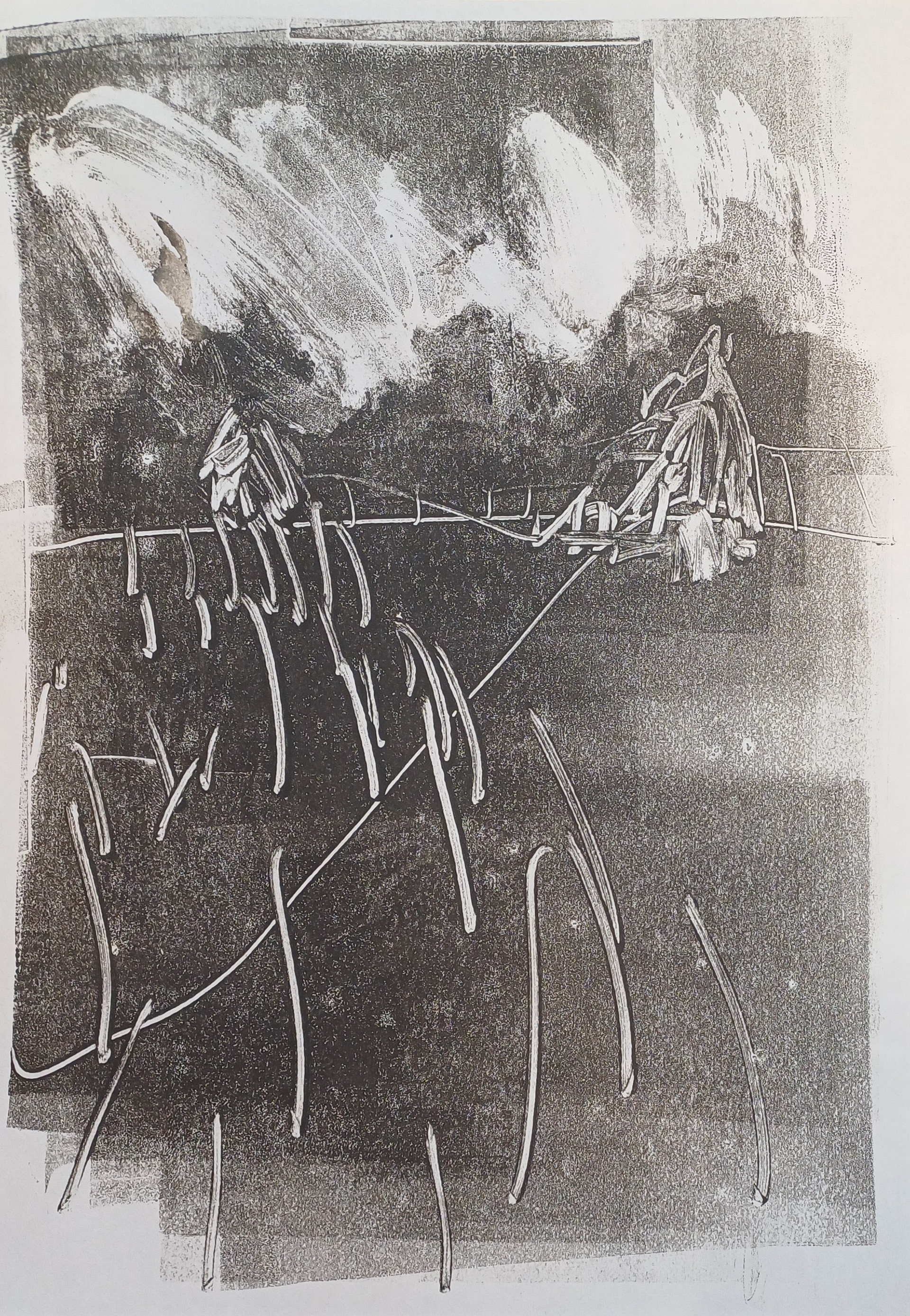 42x29,7 cm / Monotype Print / 2025