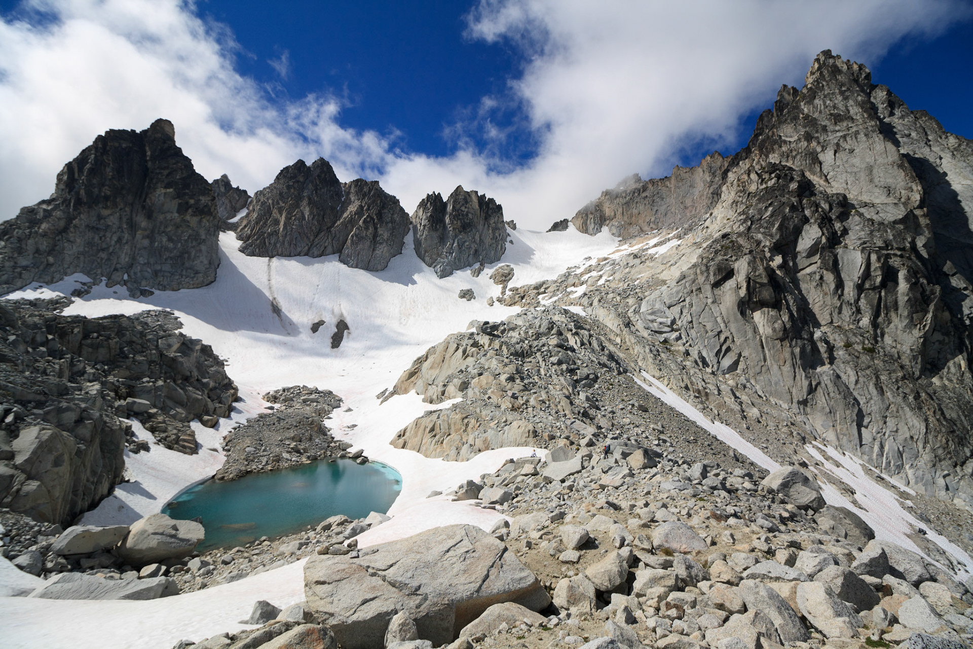 Dragontail Peak over Aasgard Pass, Upper Enchantments, Alpine Lakes Wilderness, Washington