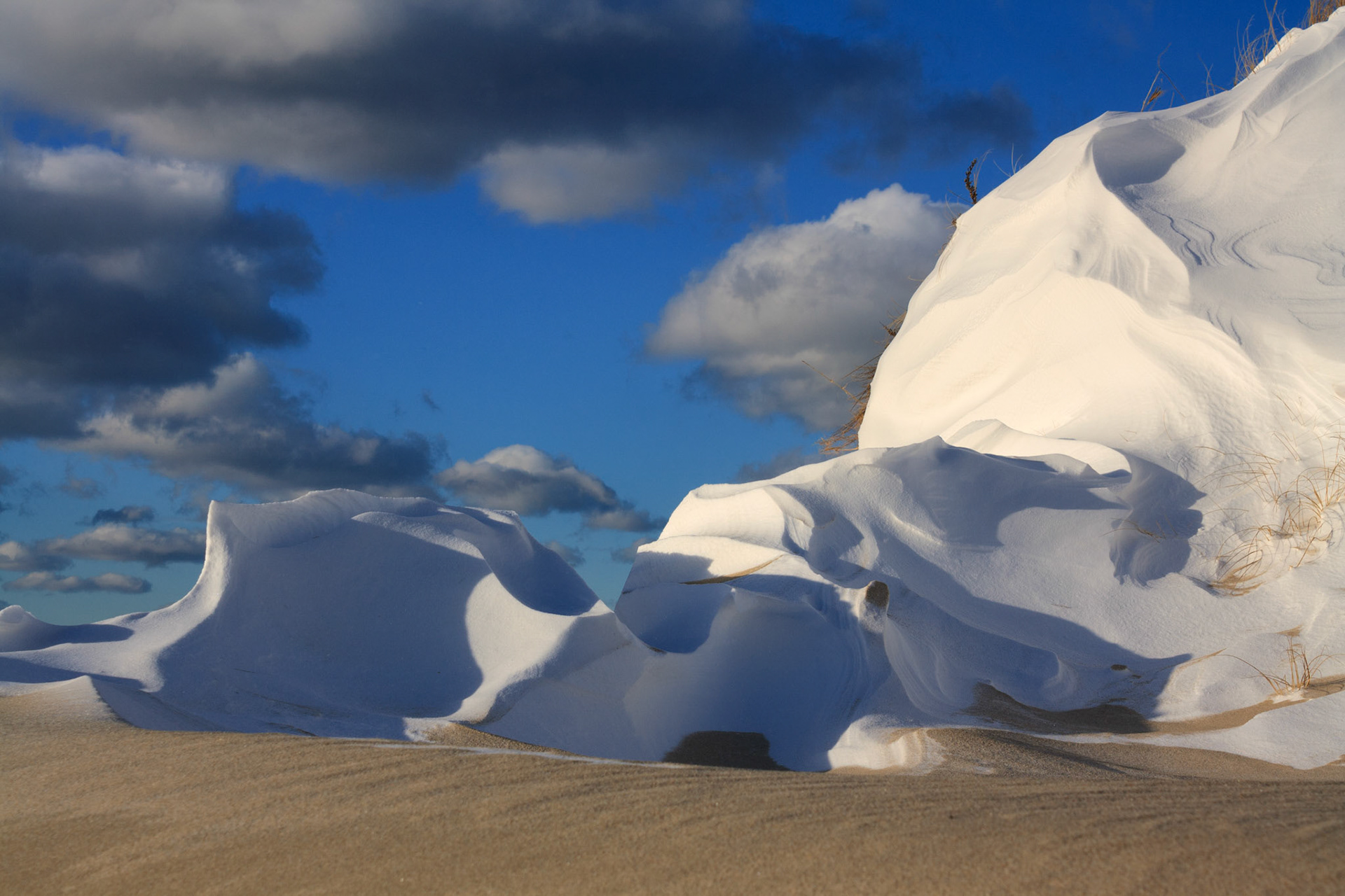 Snow sculpted by Wind Provinceland Dunes, Cape Cod National Seashore, Massachusetts