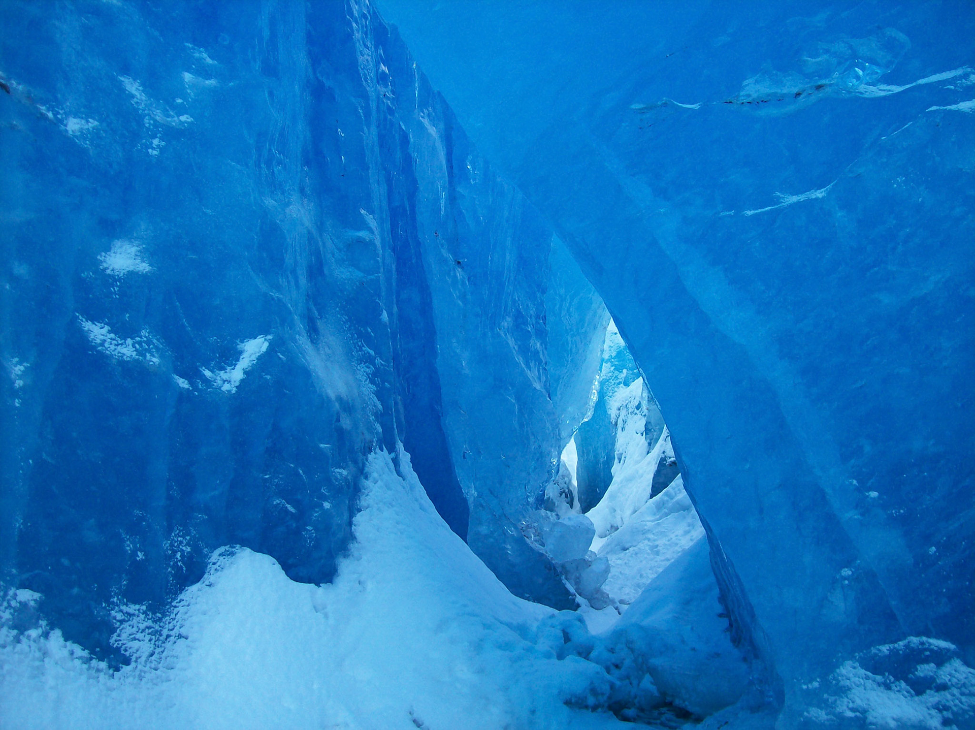 Underneath Mendenhall Glacier, Juneau, Alaska