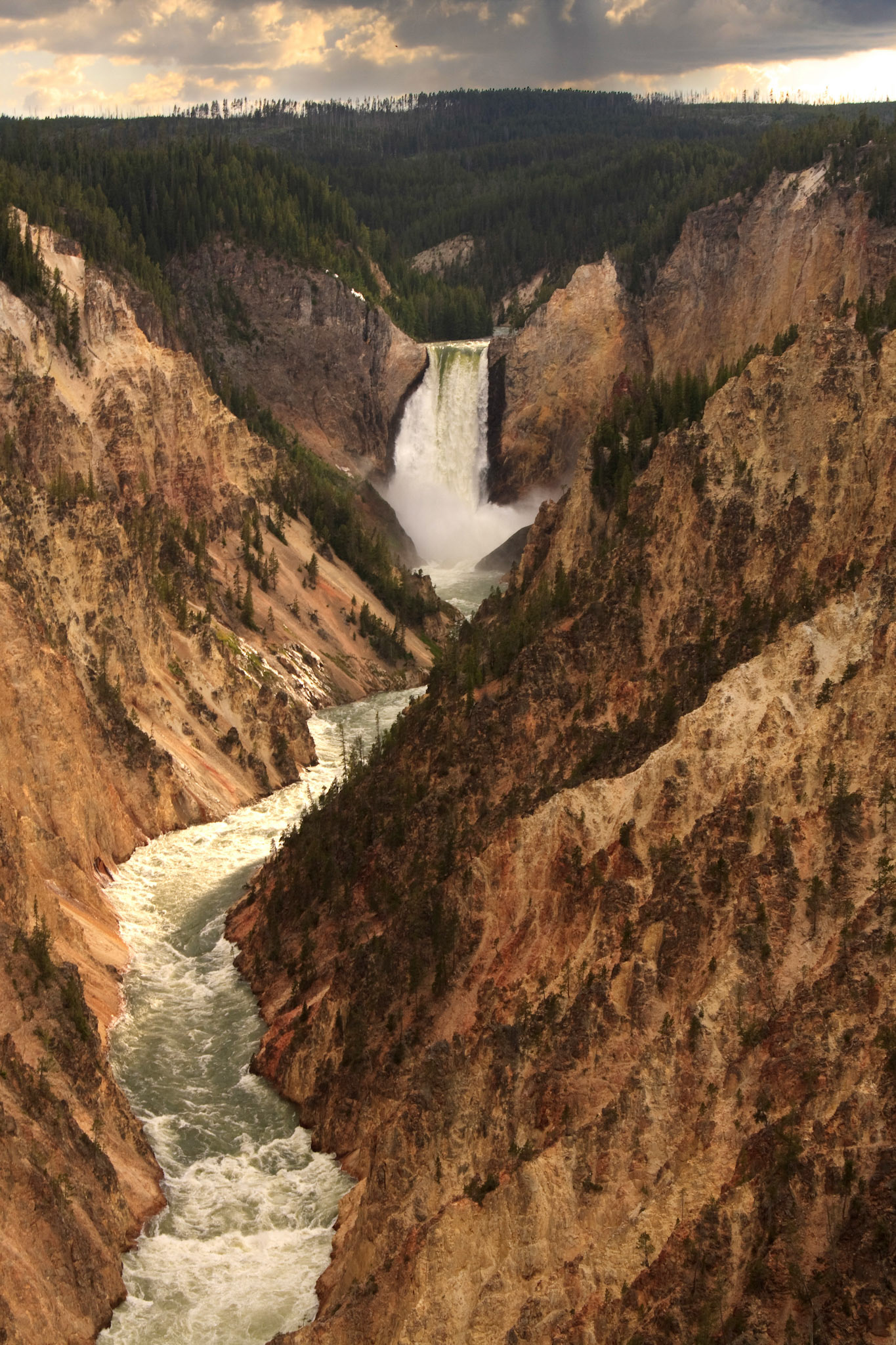 Lower Yellowstone Falls from Artist Point, Yellowstone National Park, Wyoming