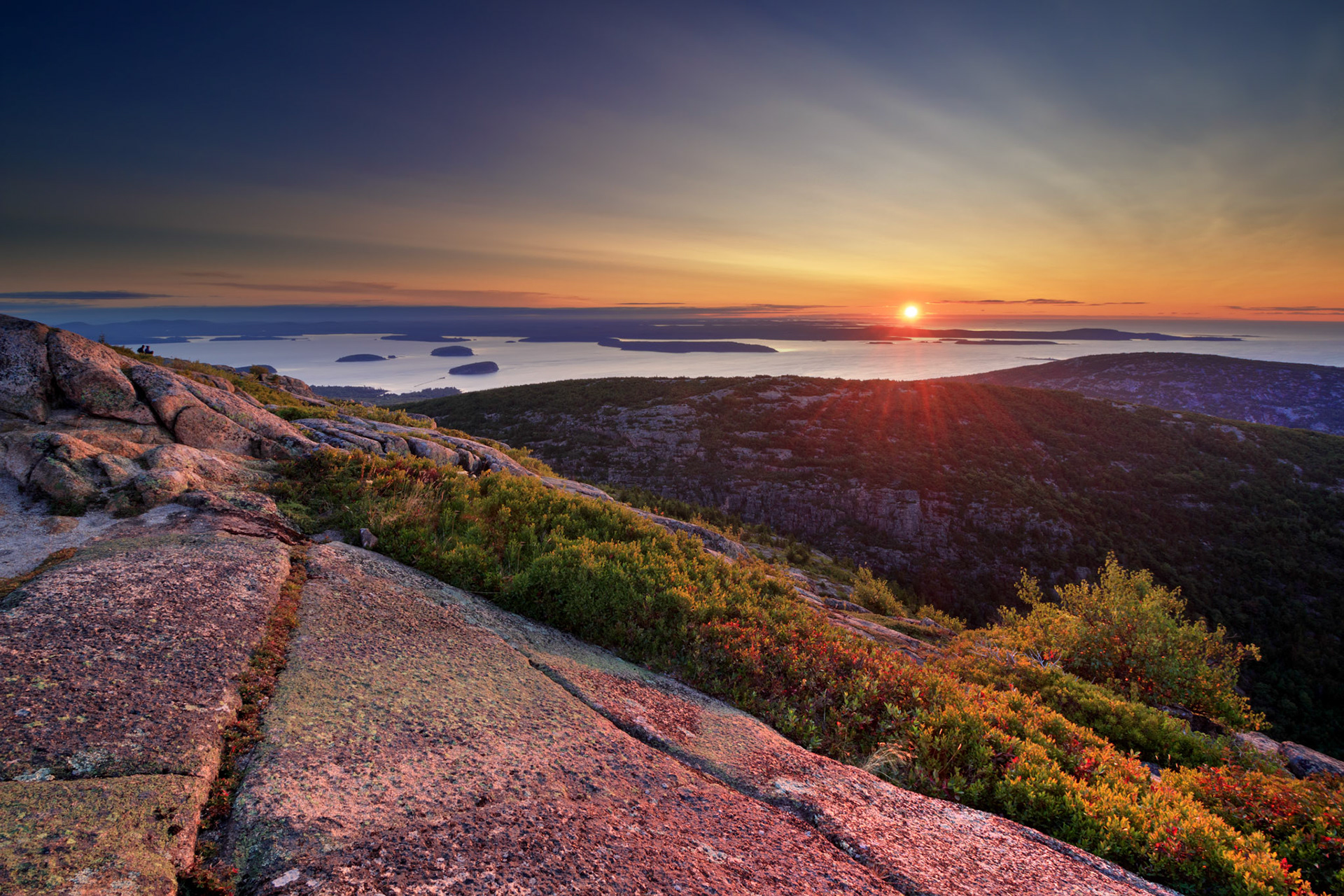 Sunrise from Cadillac Mountain, Acadia National Park, Maine
