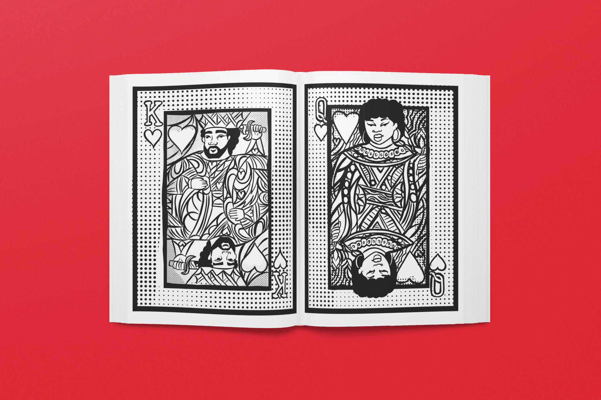 Black Queen Coloring Book and Planner