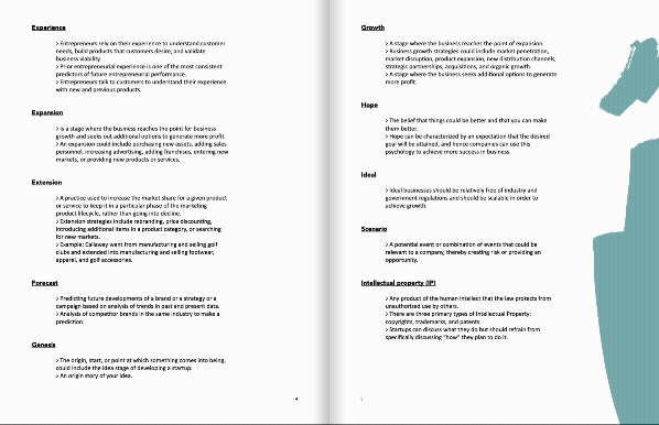 Glossary Spread