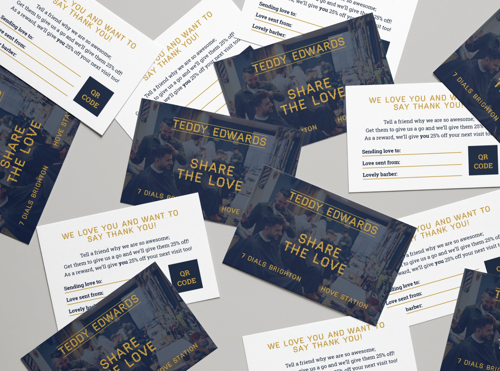 "Share the love" 10% off cards