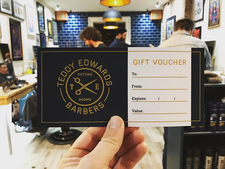 Teddy Edwards gift vouchers