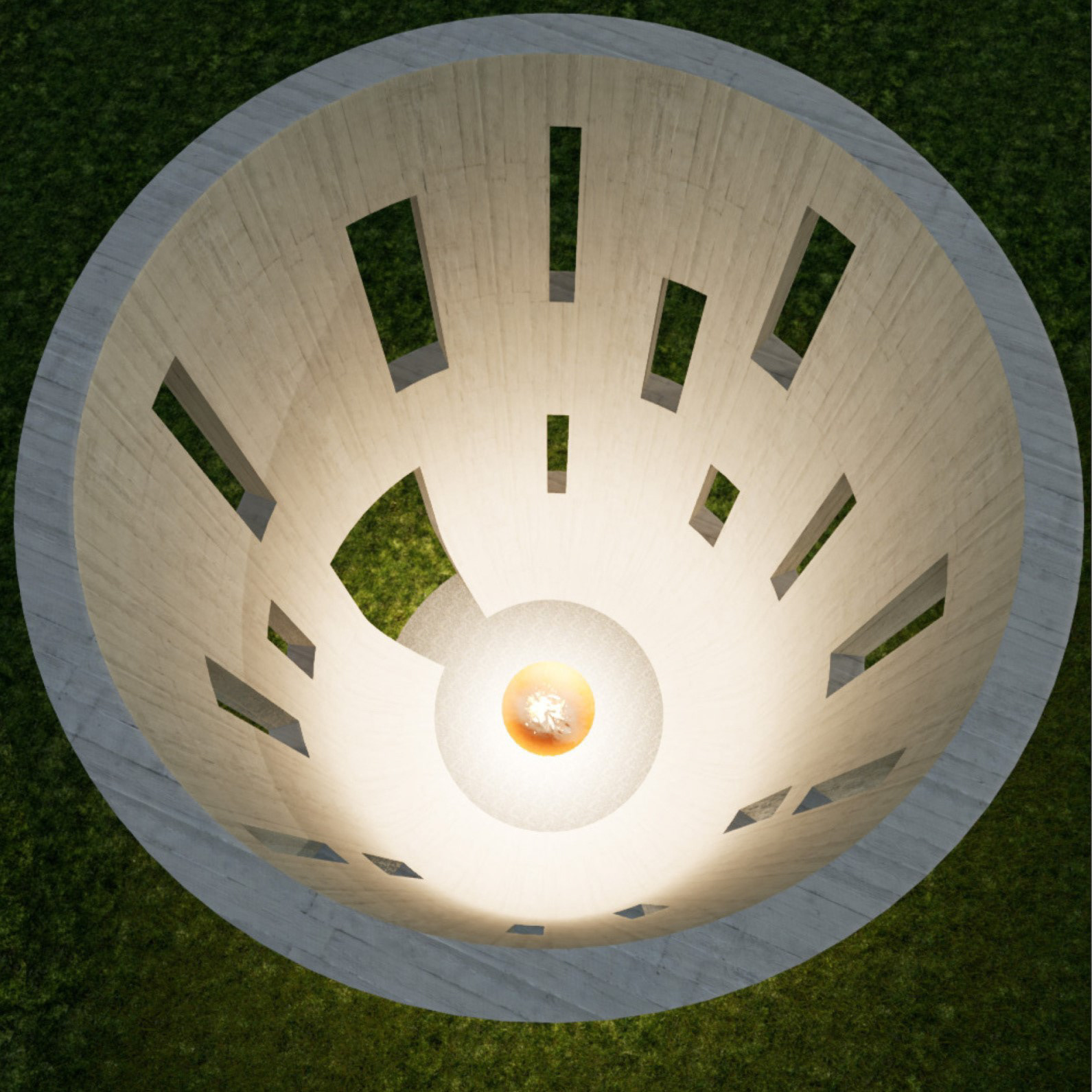 From above