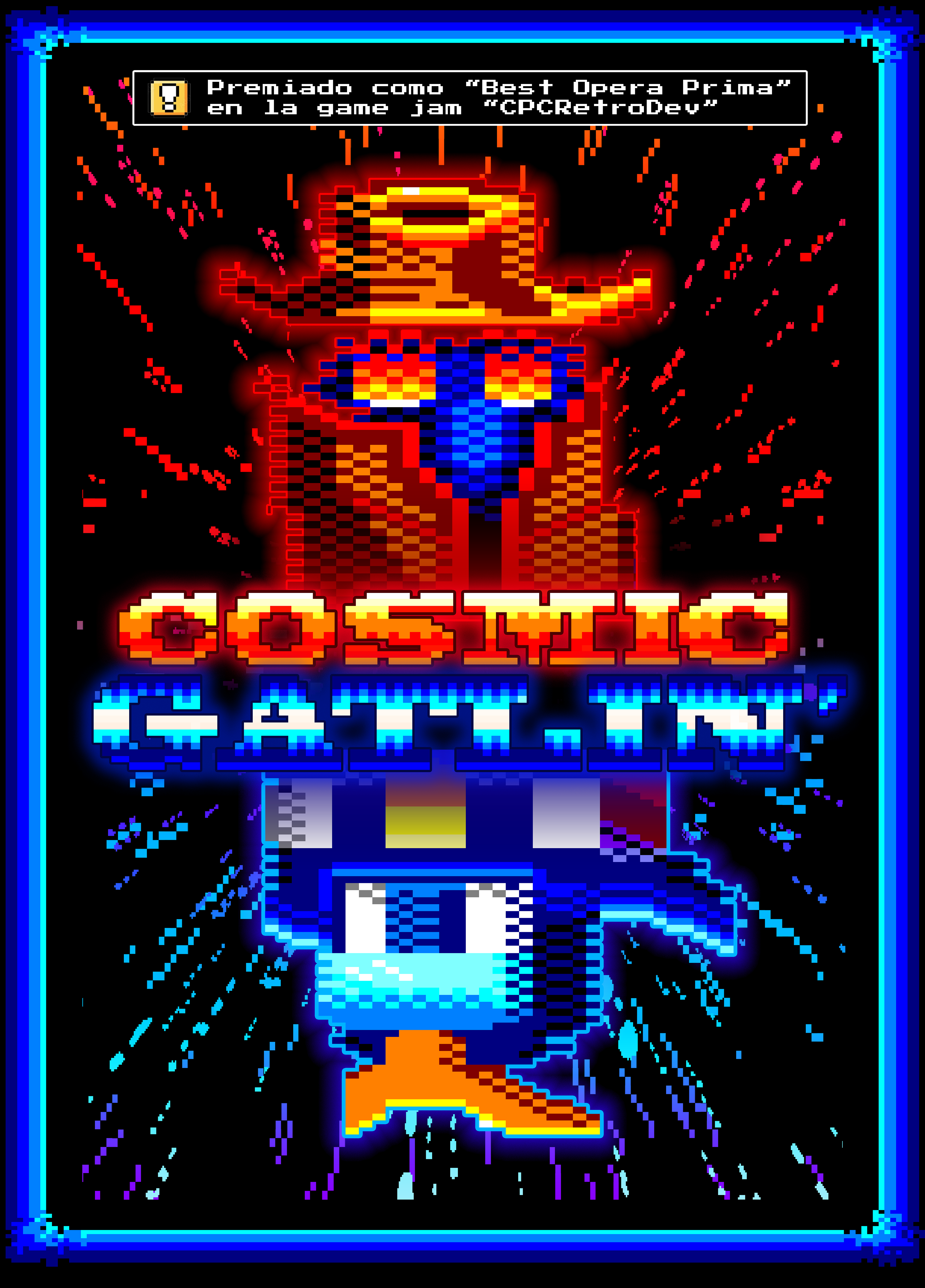 poster for the videogame cosmic gatlin'
