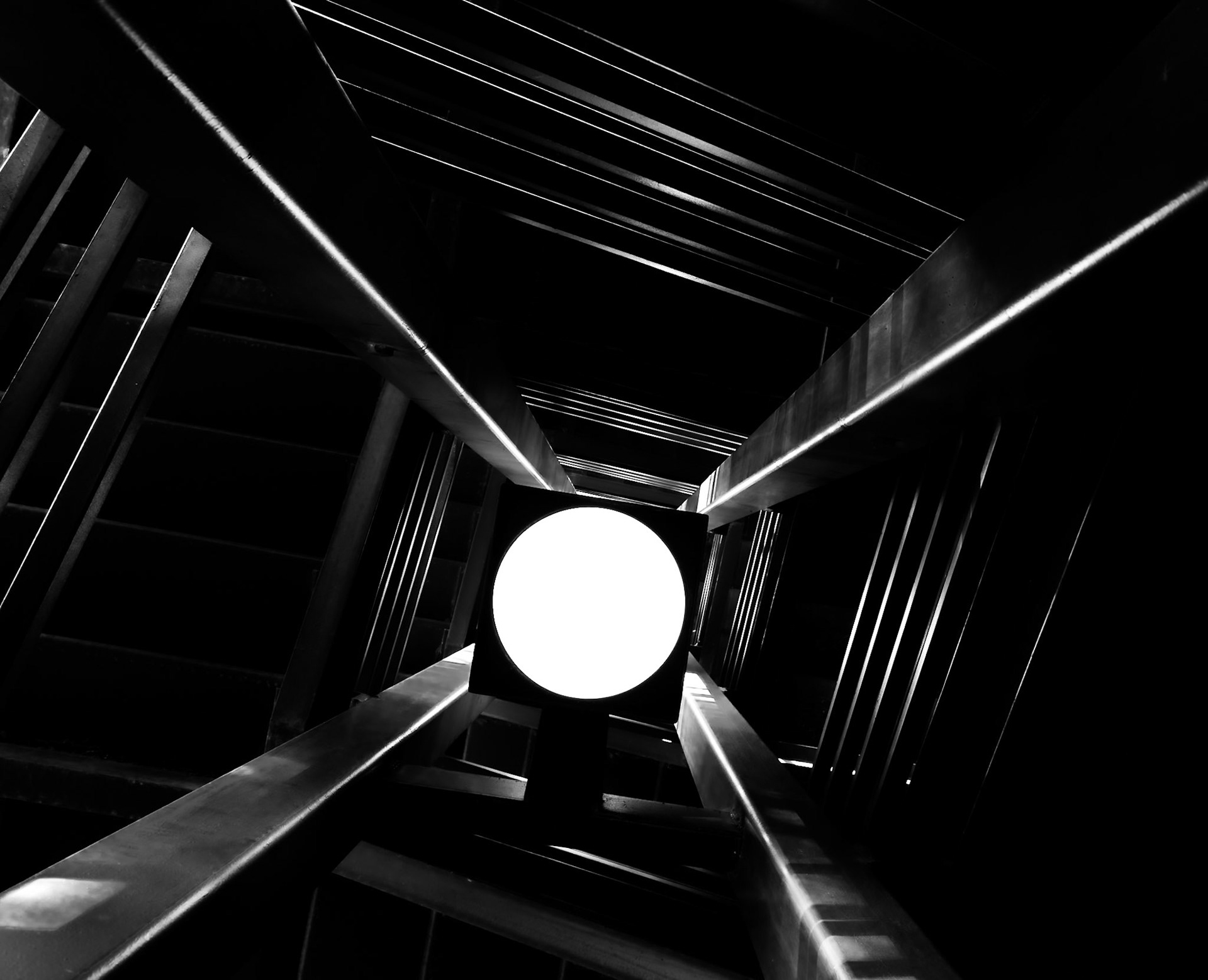 BW Stairwell 7049