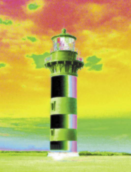 "The Lighthouse" digital art / The Bud and the Blossom
