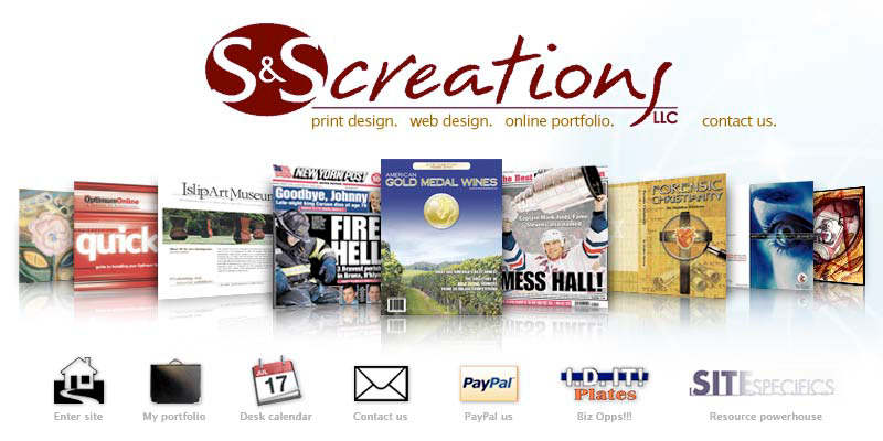 Alternate splash image and logo for Smith & Smyth Creations (2005)