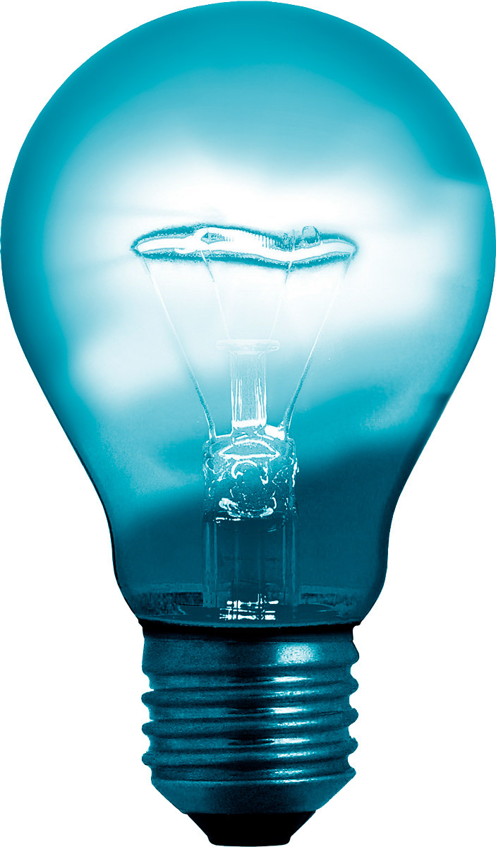Duotone lightbulb for ideas