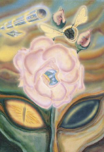Cover art in acrylics