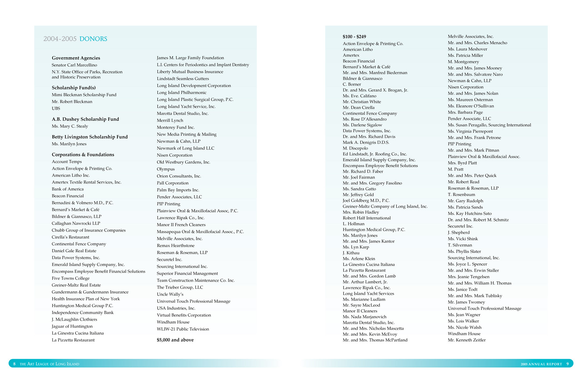 2005 Annual Appeal (page spread)