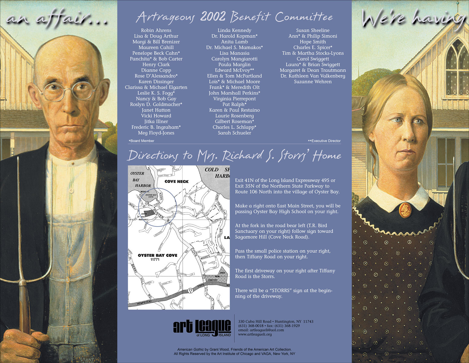 Artrageous 2002 Invitation (outside)