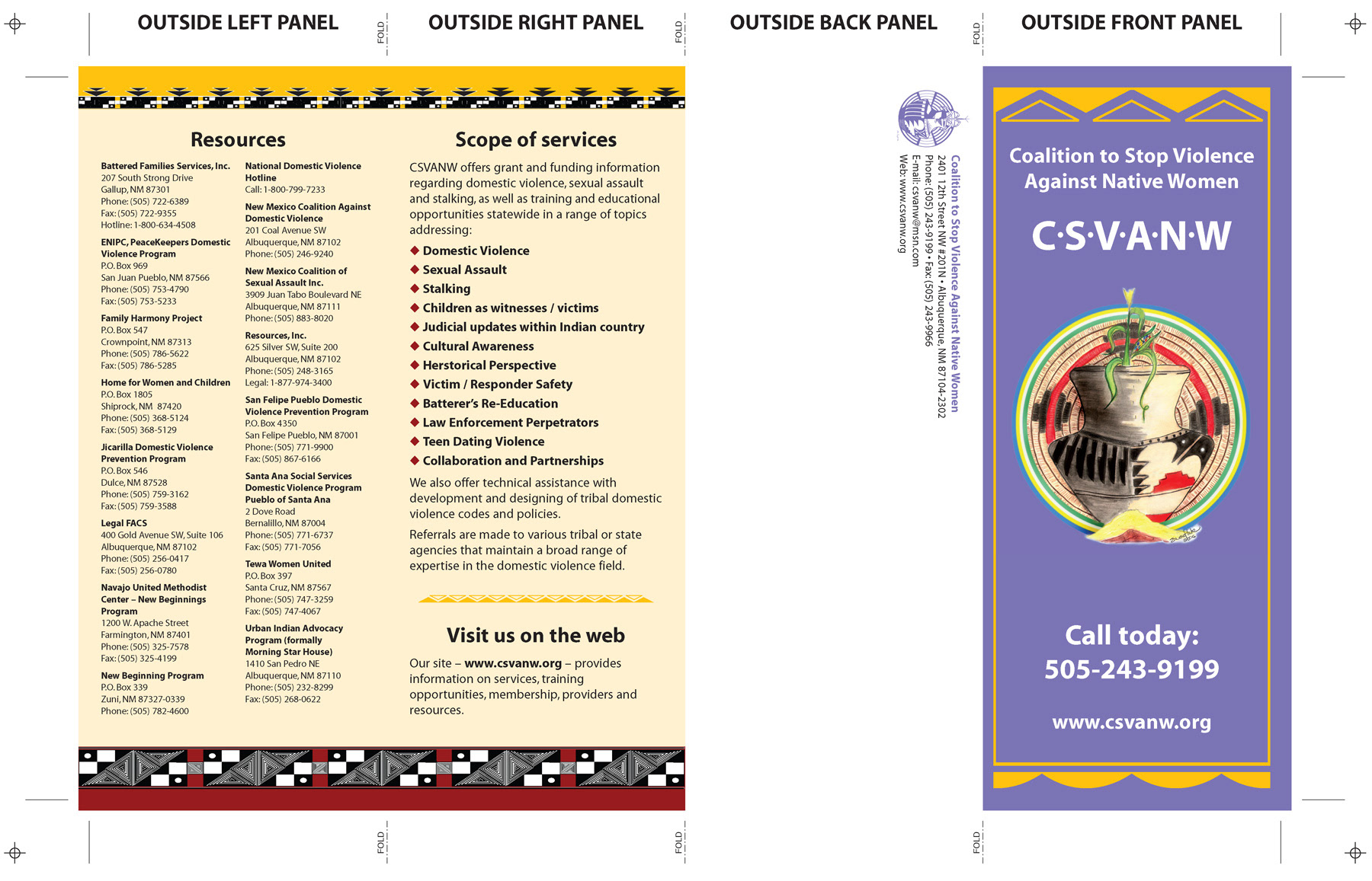 Double Parallel Fold Brochure (outside)