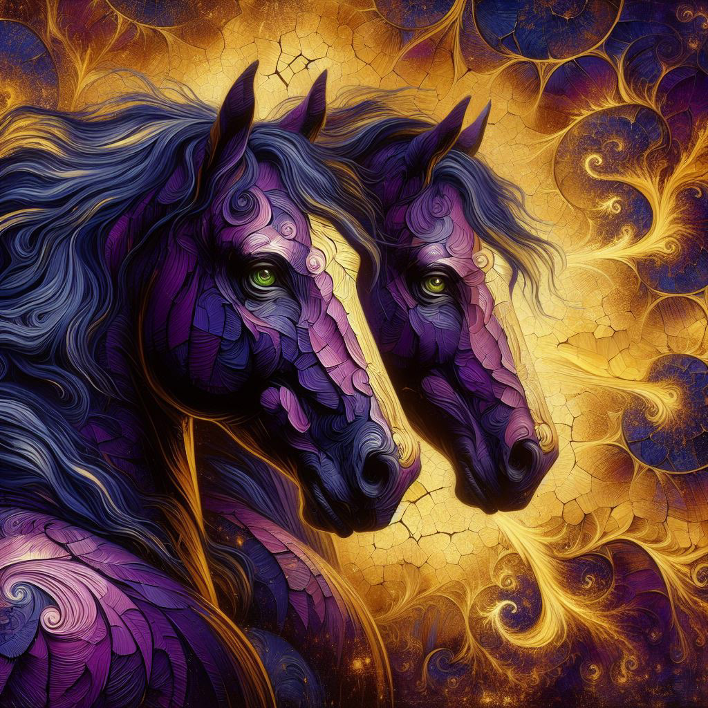 Gilded Horses II