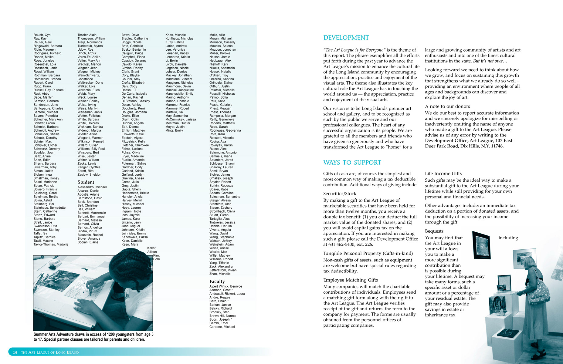 2005 Annual Appeal (page spread)