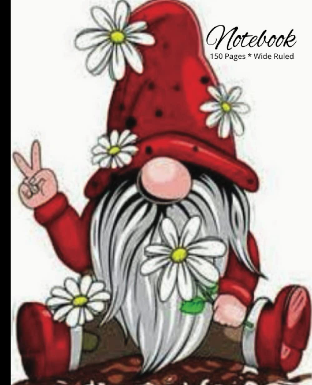 Cute Red Gnome Composition Notebook