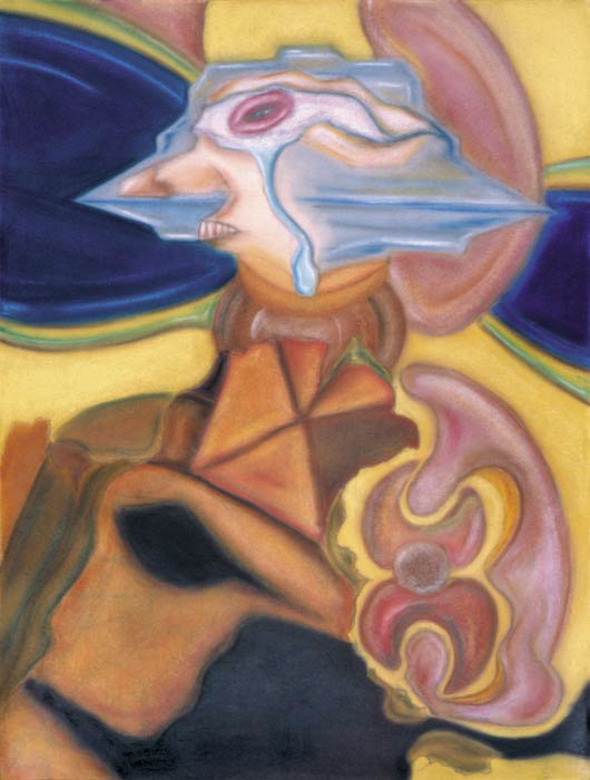 "Man is Doomed to Perfection" pastel art / The Bud and the Blossom