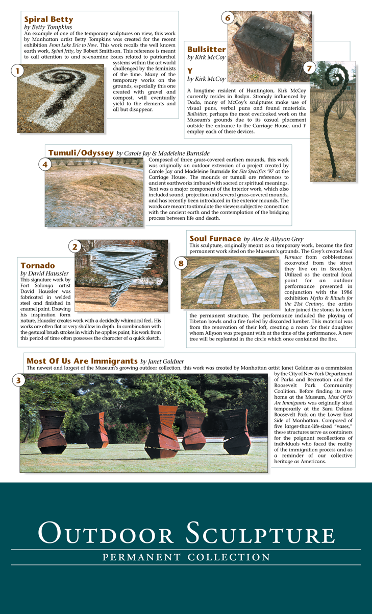 Outdoor Sculpture 4-Fold Brochure inside