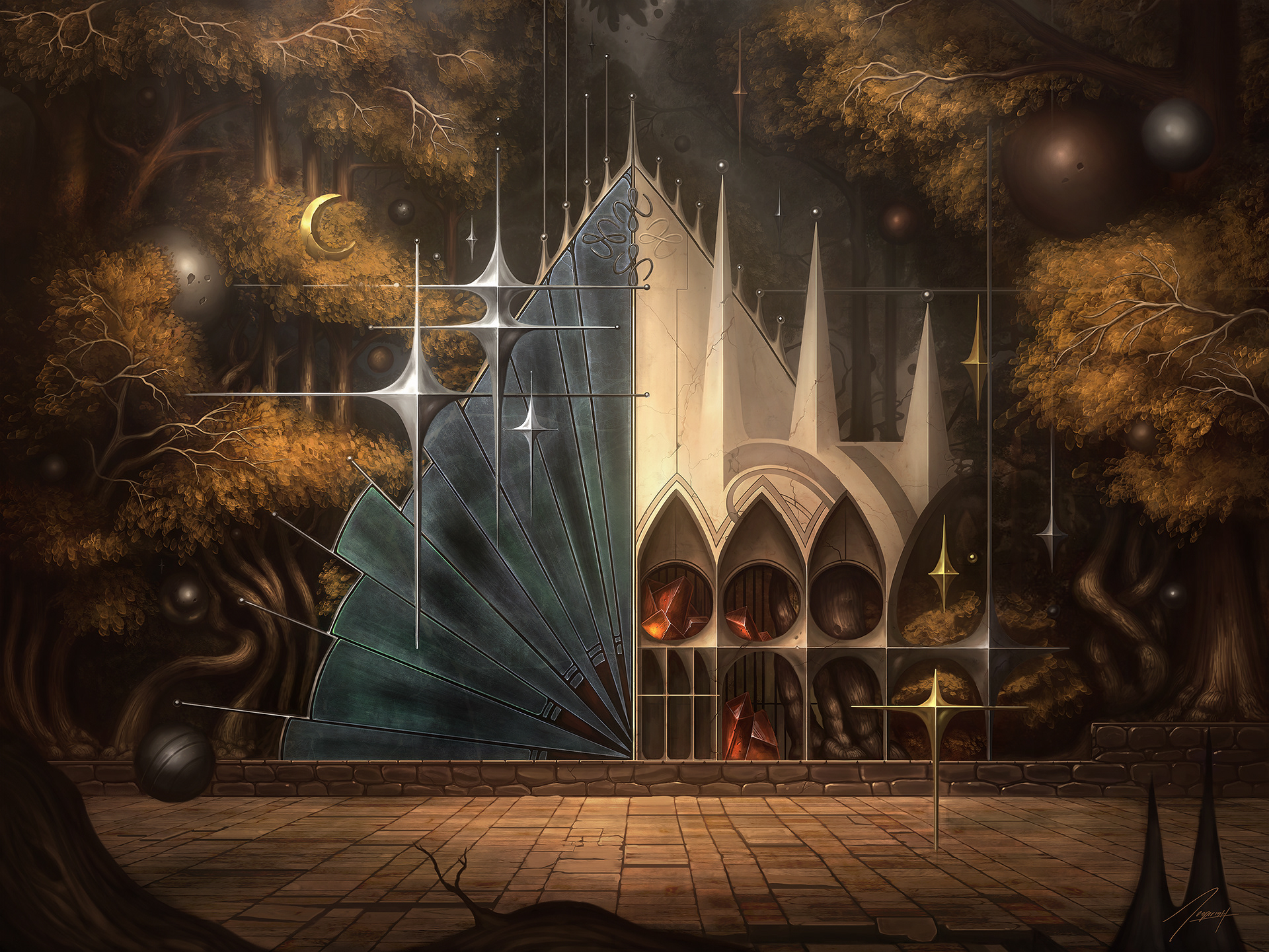 “And to a place I come where nothing shines”