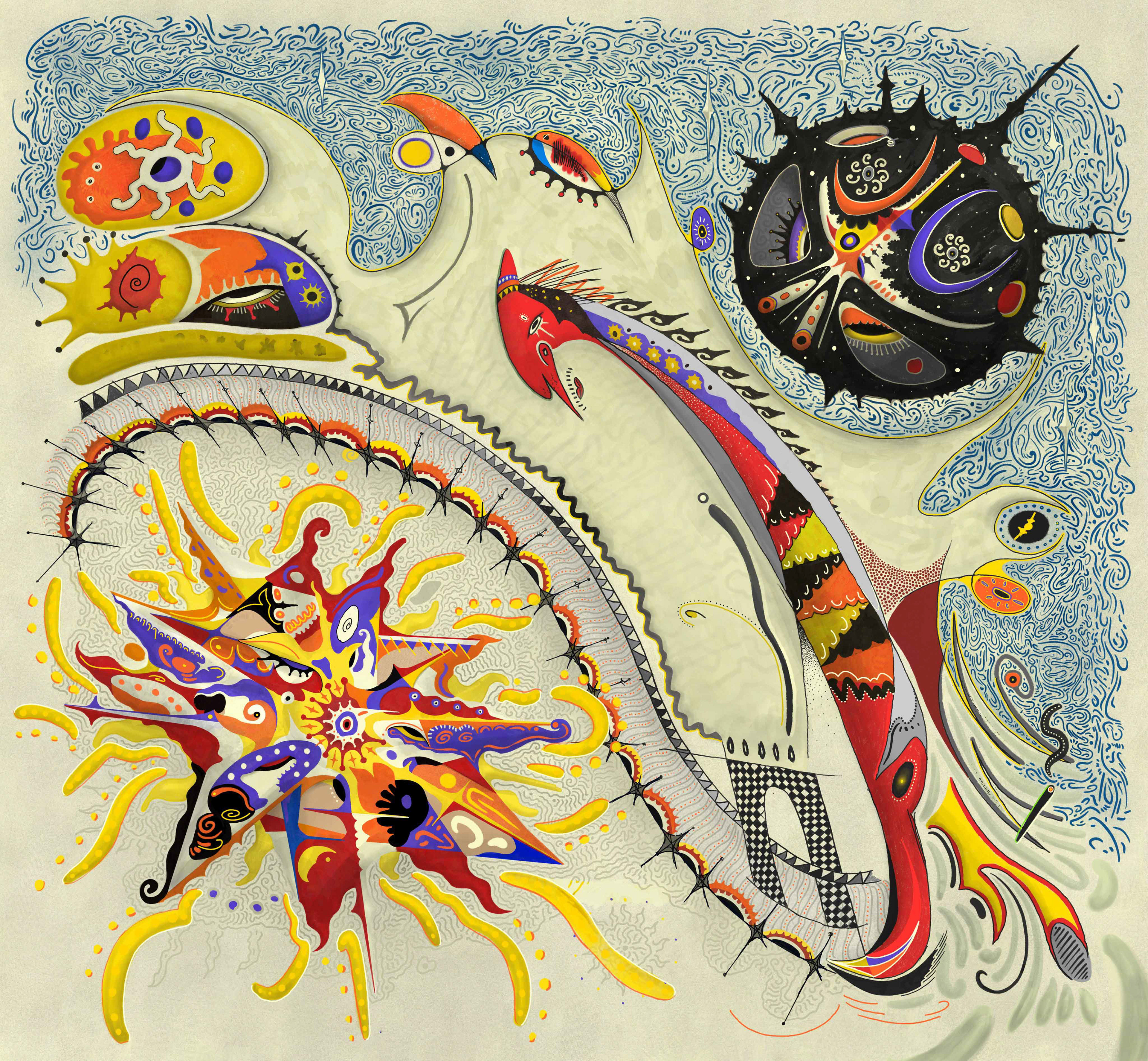 Between The Sun And The Moon - Collaboration artwork with Omentejovem
