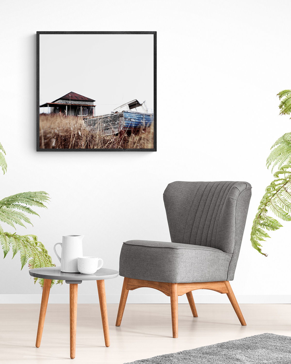 Maison no. 33, Les Trois-ruisseaux, Gaspésie human less I, 2010 | 30x30po. | Édition 001/005 + 1 E.A. | Encadré, verre standard | 1750 $