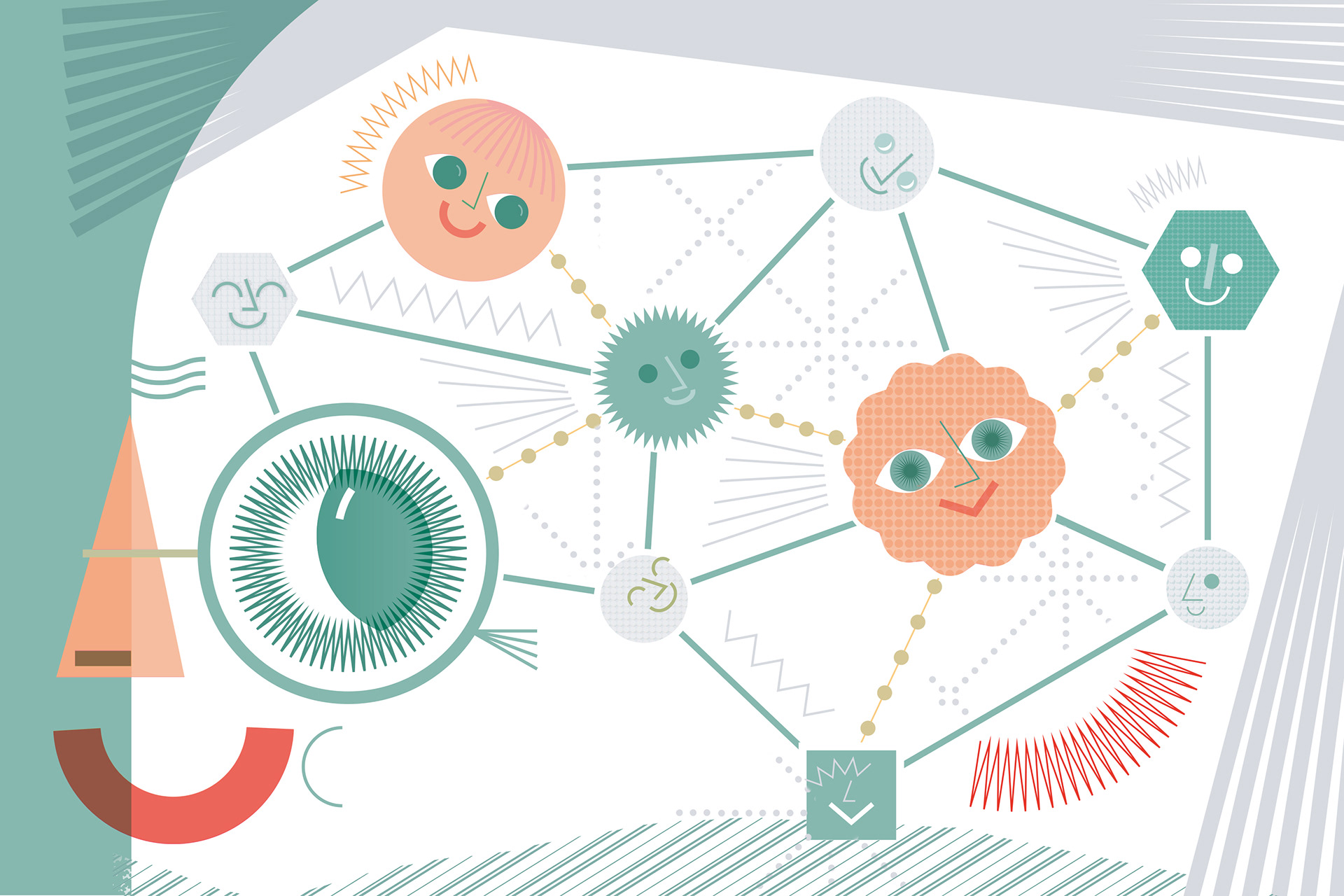 Mock editorial project on the importance of social connections for living a long healthy life.
