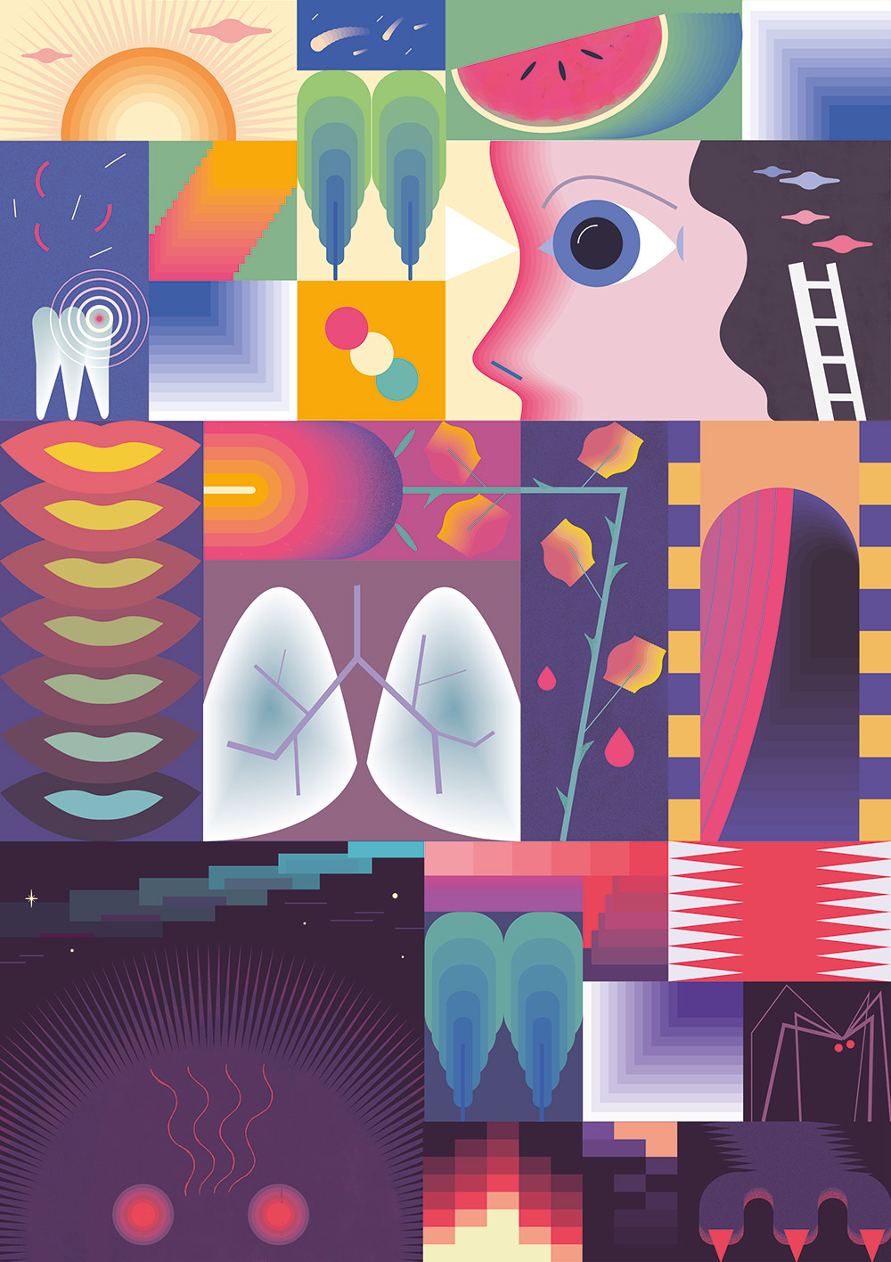 Levels of Subconscious. Mock editorial.