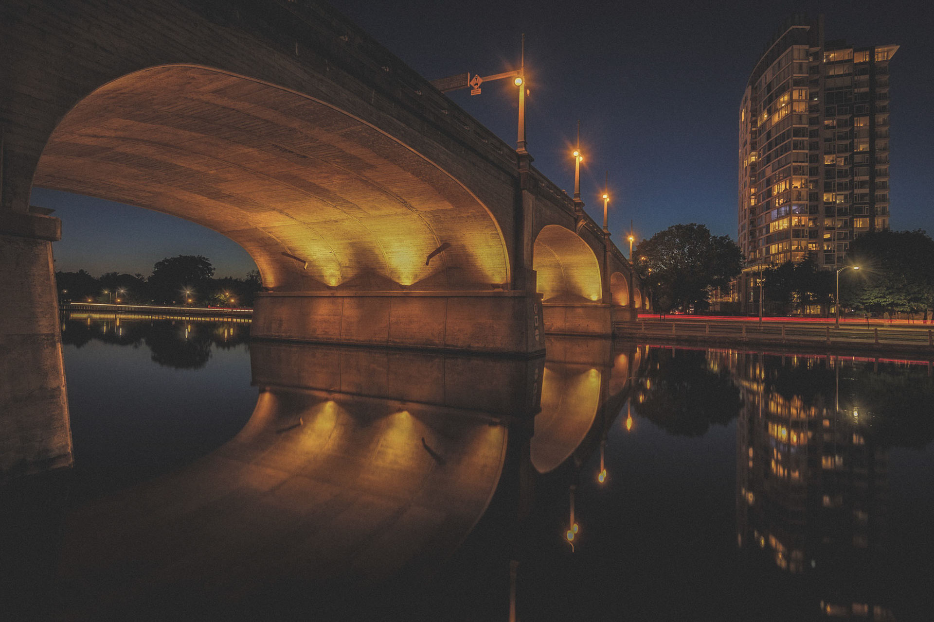 Bank Street Bridge Reflection in the canal.