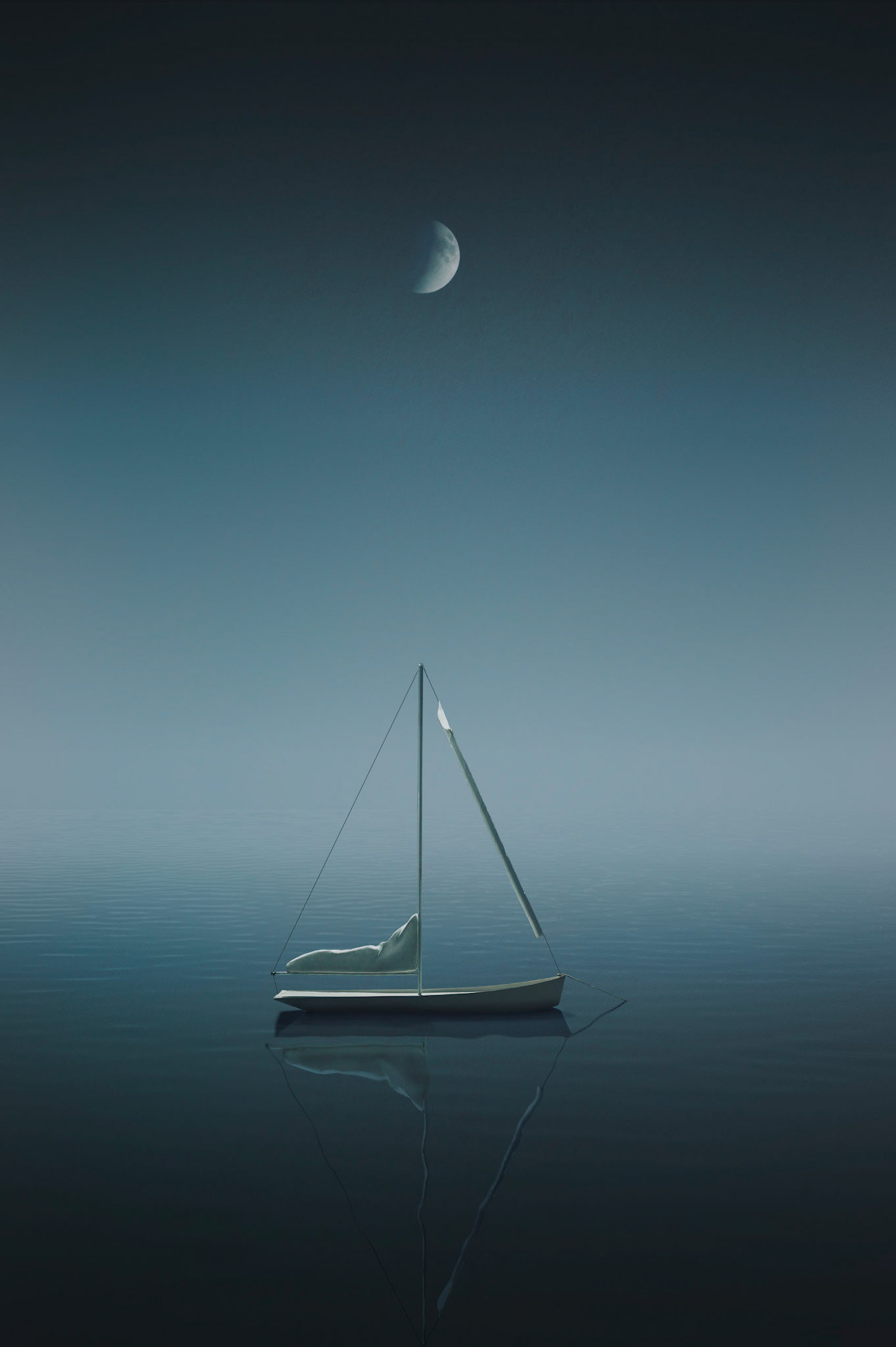 Sailboat at Anchor, mark hogan photography