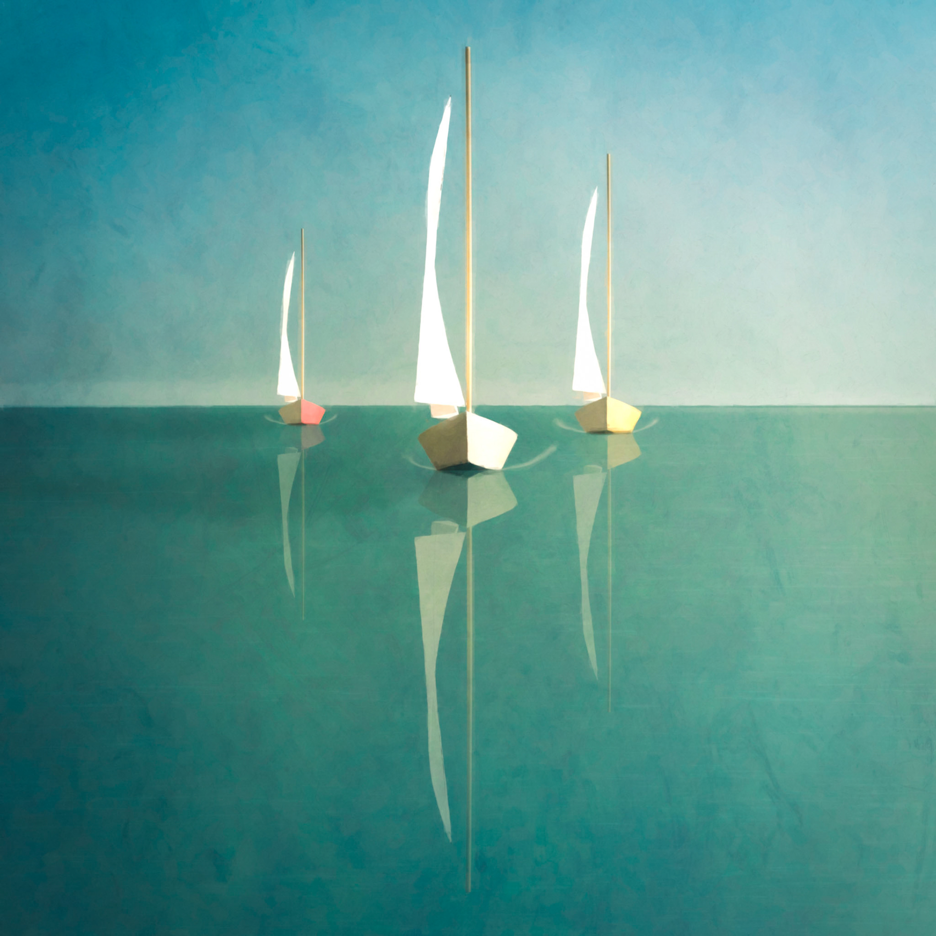Cyan Sail 3, sailboat, mark hogan, photography