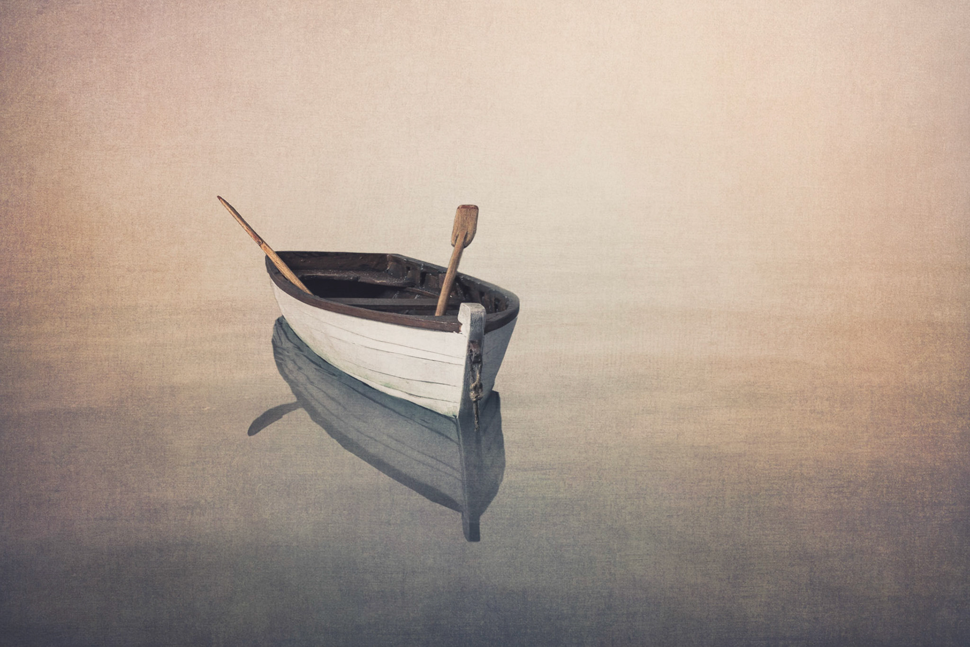 Rowboat Drifting at Anchor, mark hogan, photography