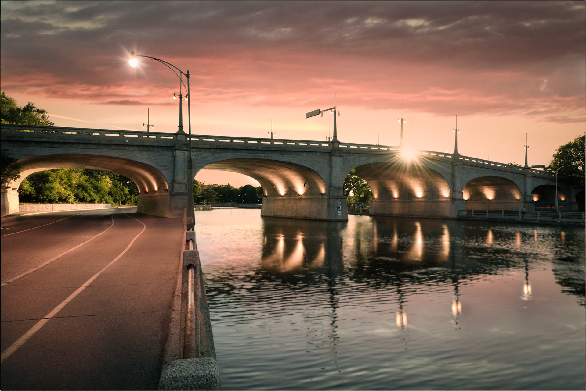 Sunset at the Bank Street Bridge