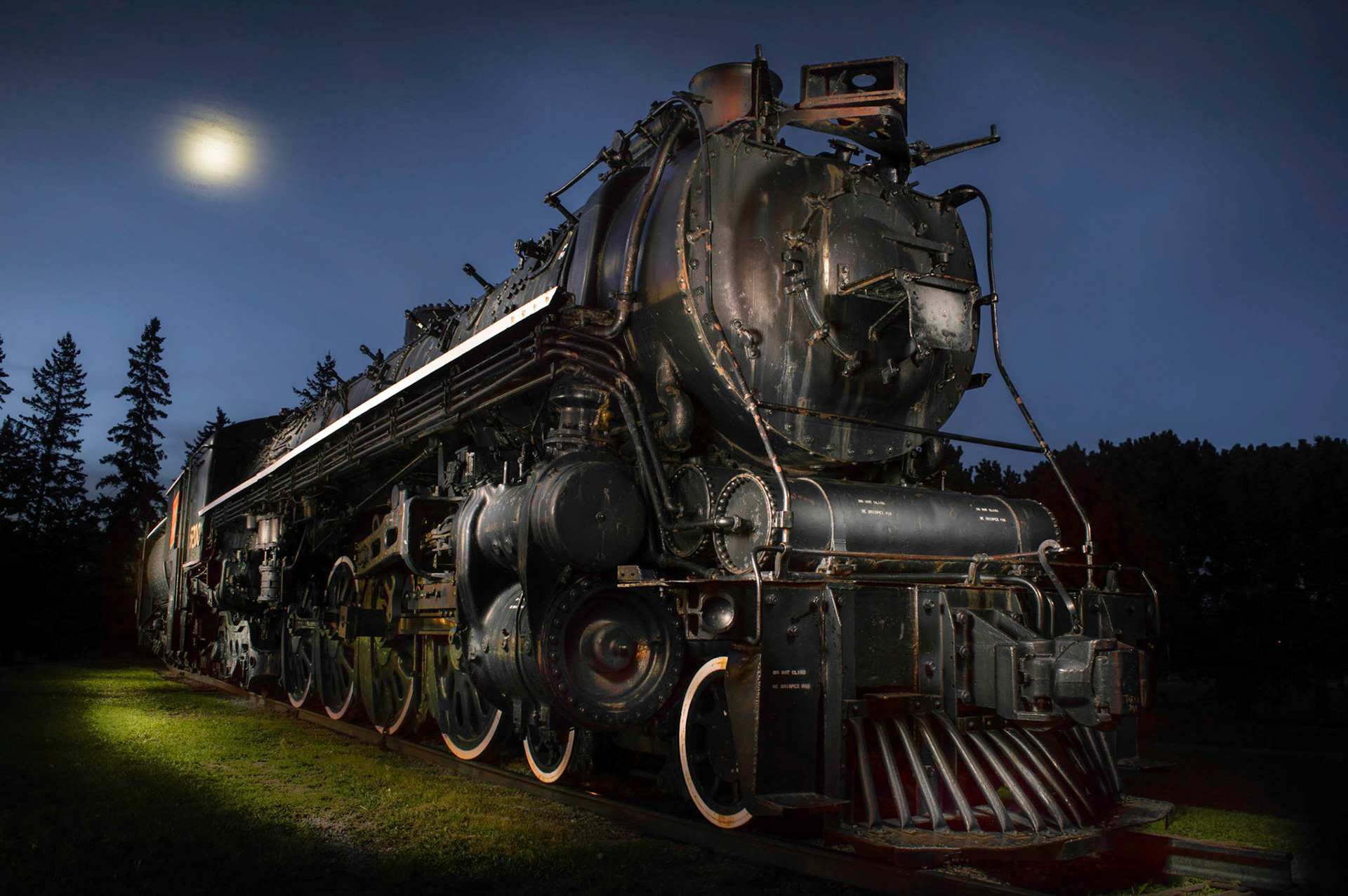 Light Painting of an old Steam Locomotive
