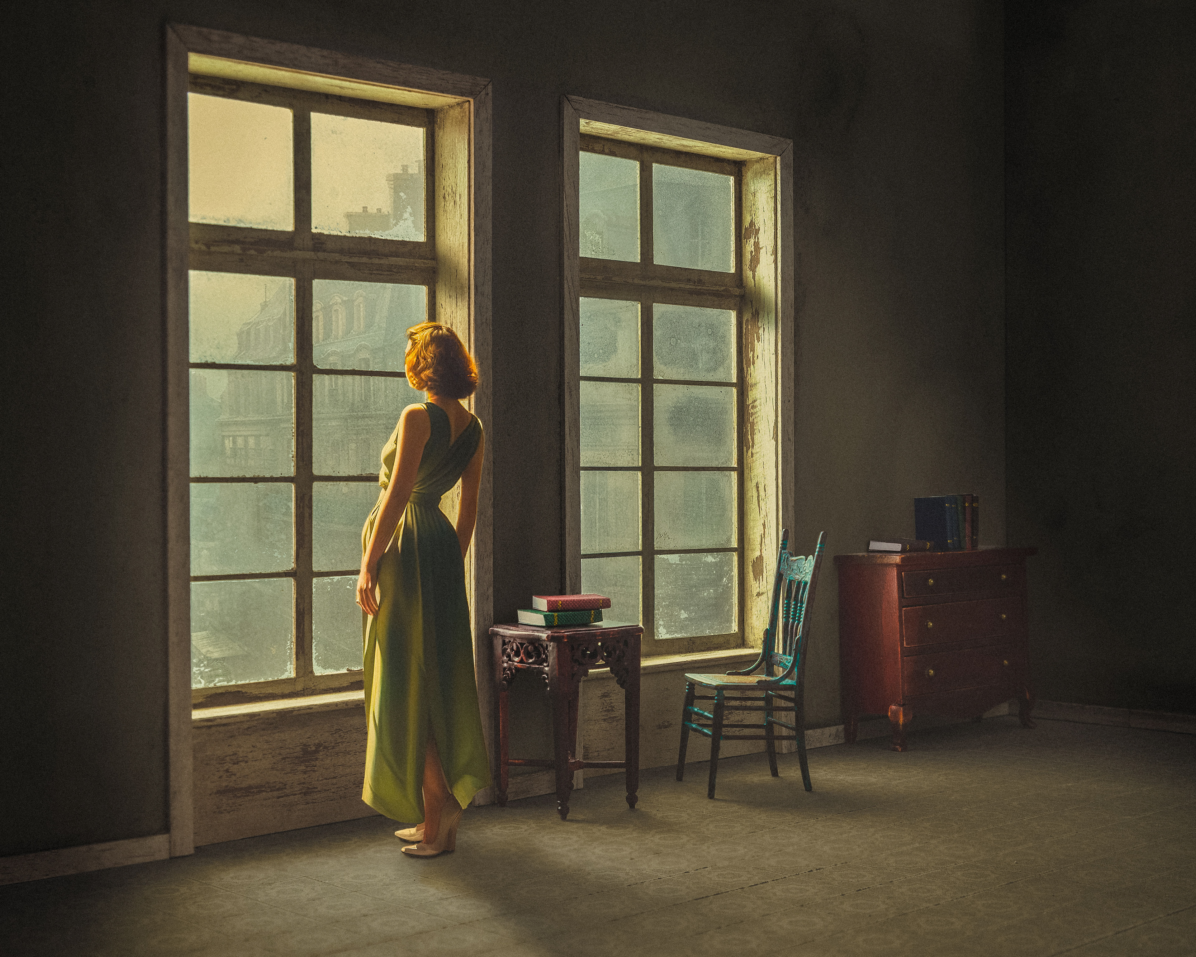 Blue Room Girl, , mark hogan photography