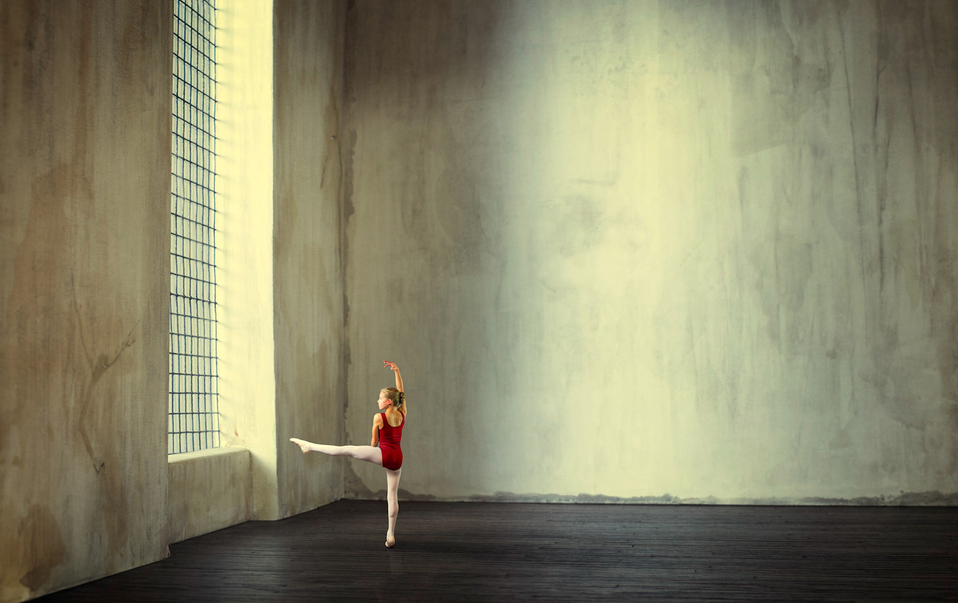 Dancer in White Room