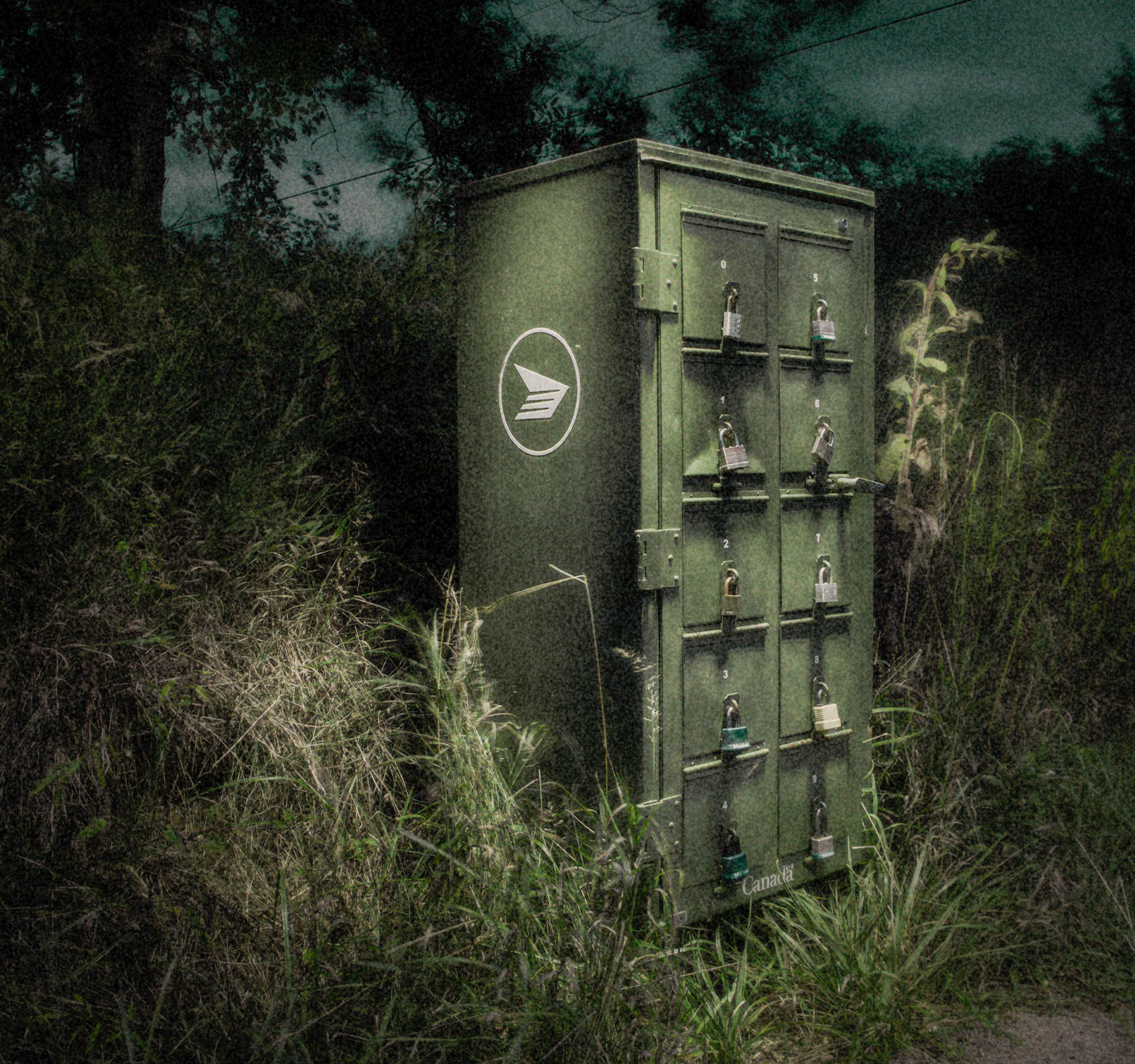 Light Painting of a Rural Mailbox at Elim Lodge
