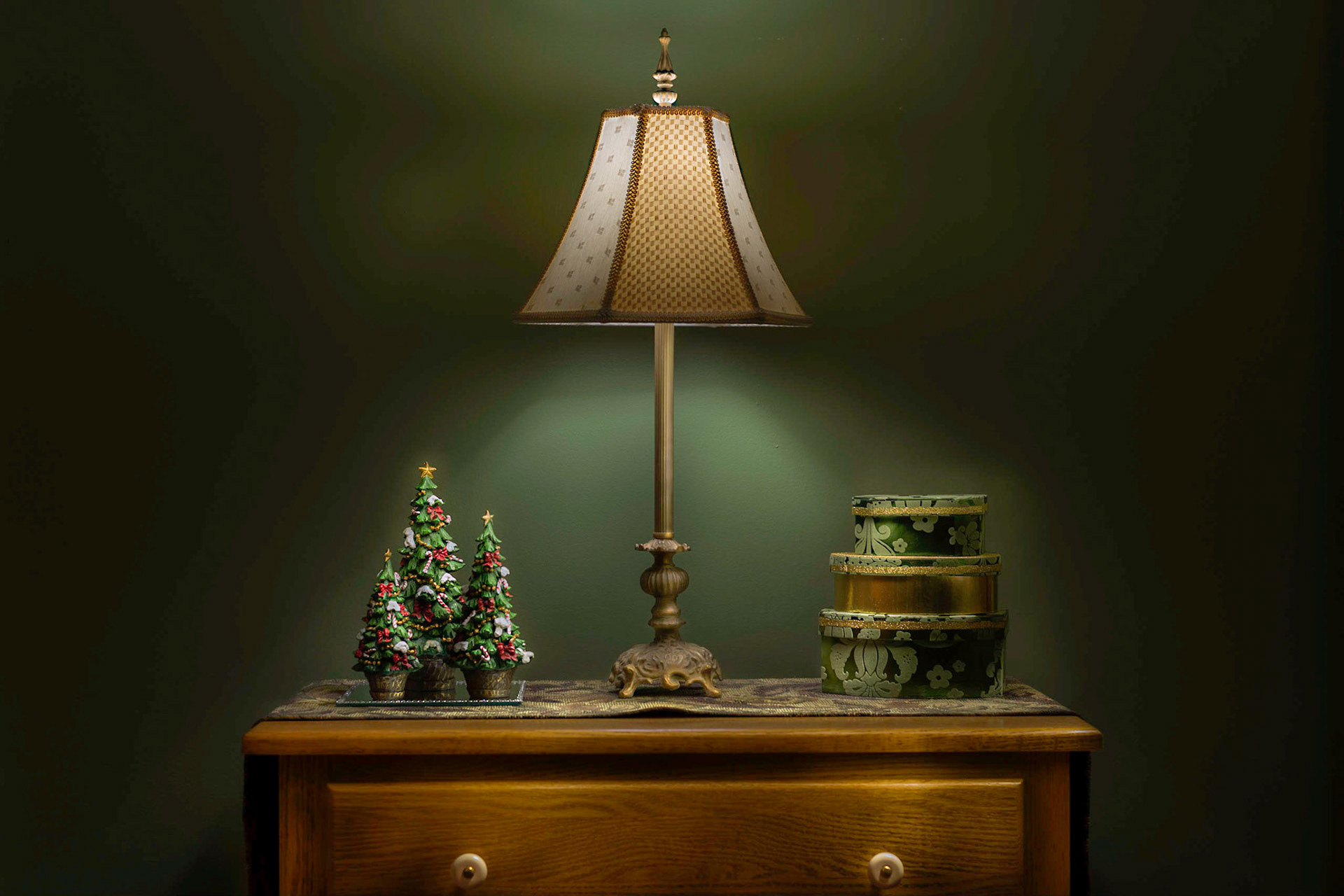 A random table in the wake of Diane's Christmasifying.