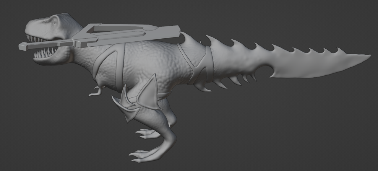 T_rex sword man (WIP)
