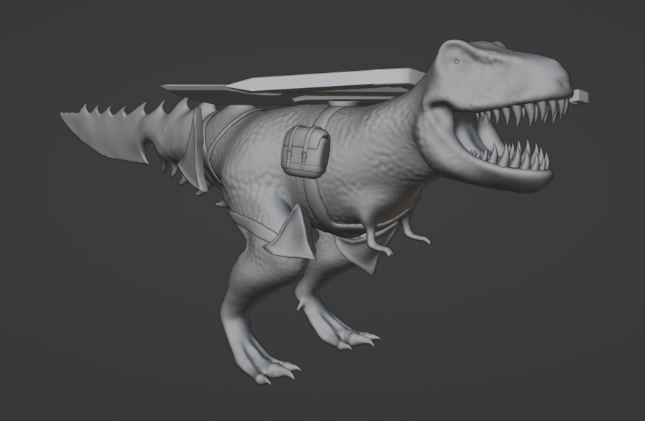 T_rex sword man (WIP)