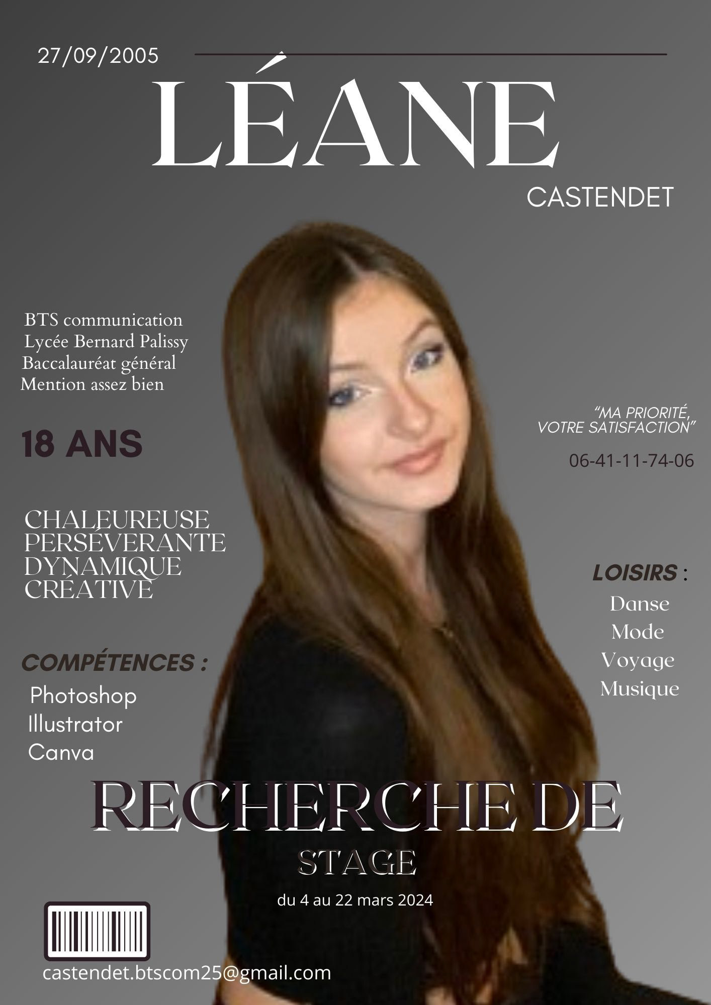 Une de CV