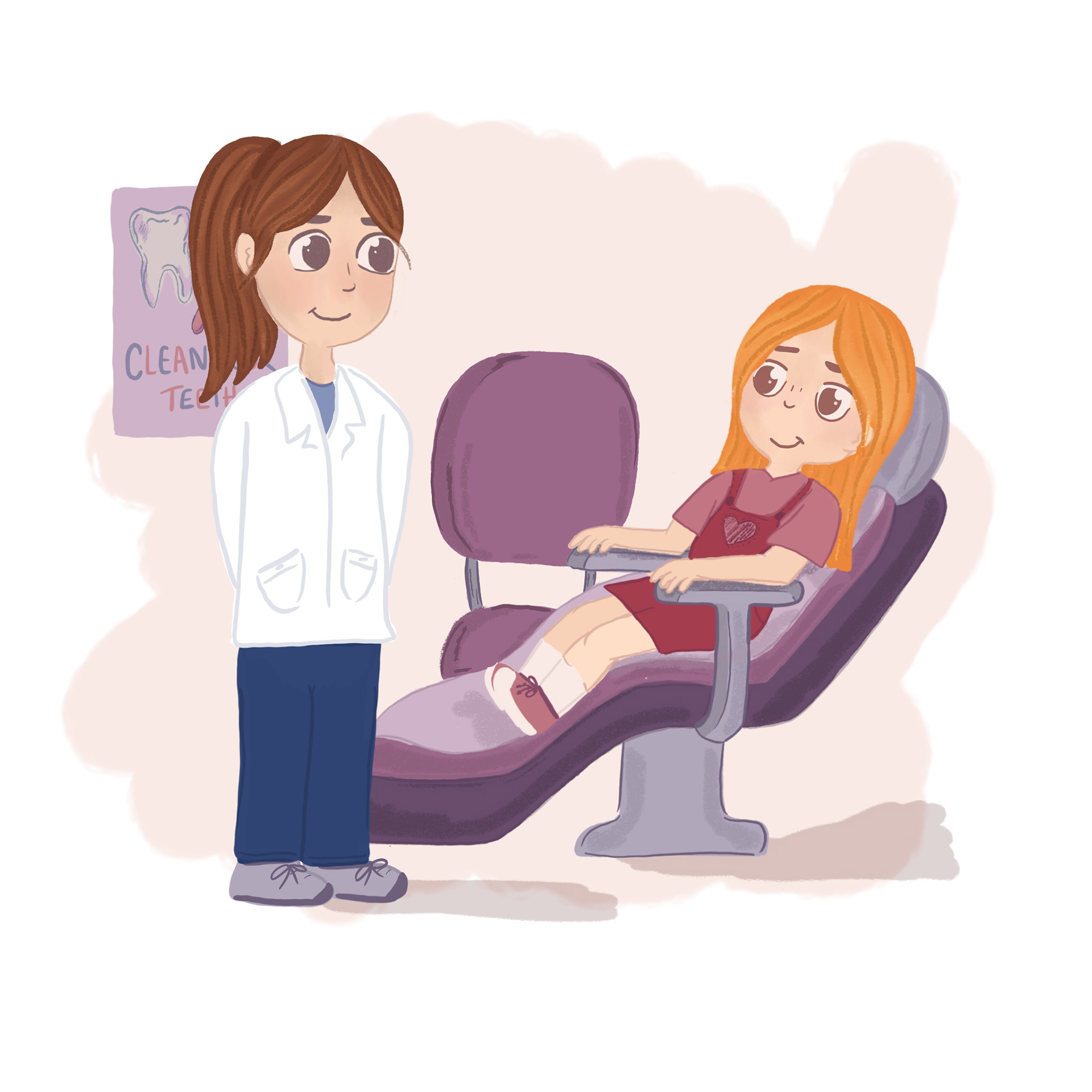 Sitting in the dentist chair