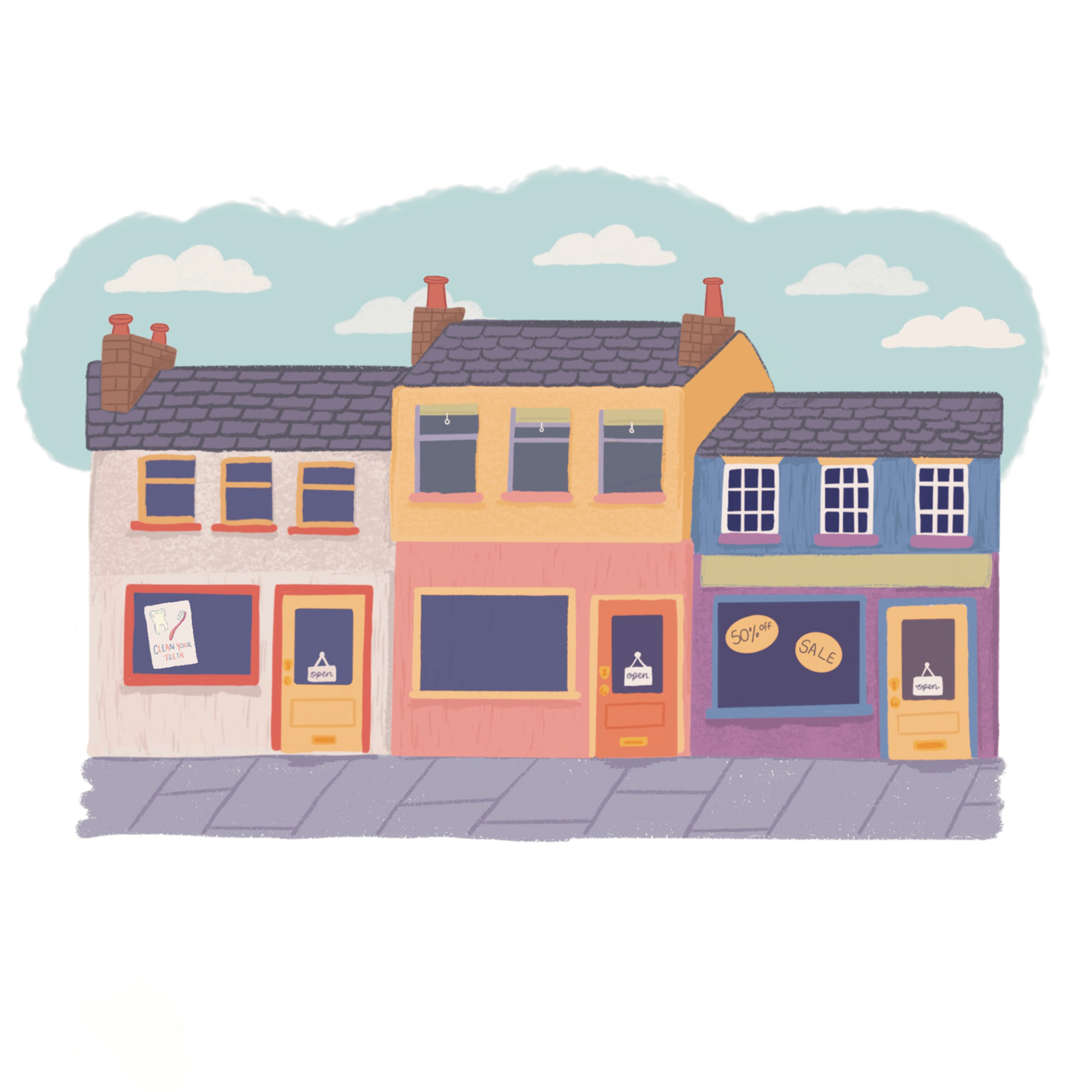 Store front illustration