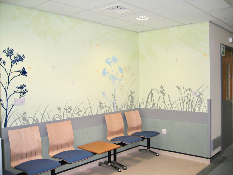 Accident and Emergency Waiting Areas at Derby Royal Hospital