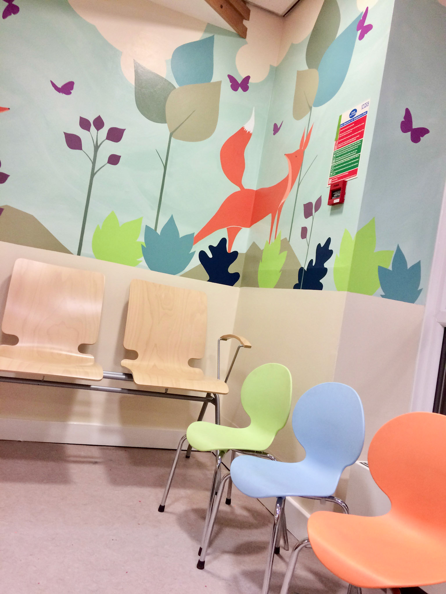 Childrens Waiting Area at Rugby St Cross Hospital